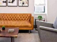 Counseling room with orange couch at Mountainside Treatment Center