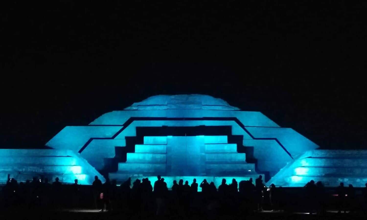 Pyramid Light Show In Mexico