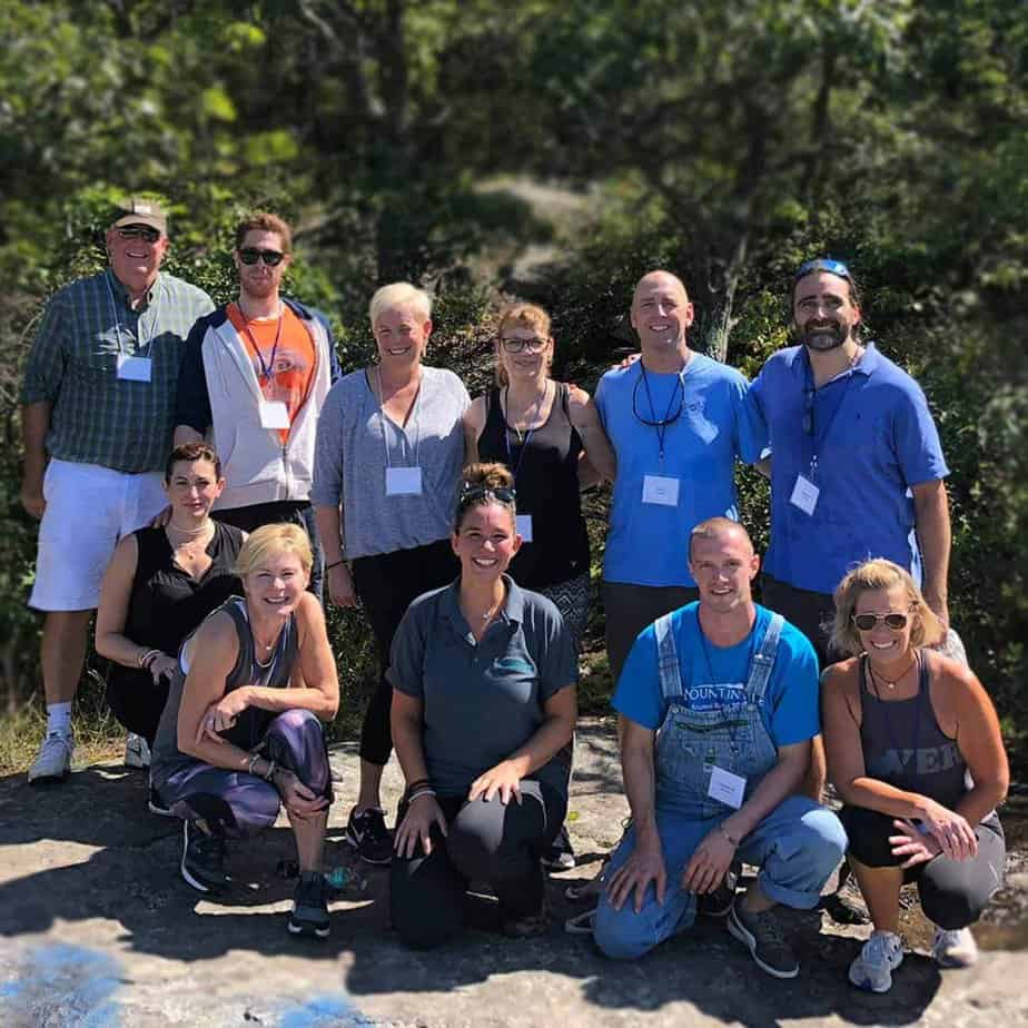 Group Photo at Mountainside Treatment Center Alumni Retreat Event 2018