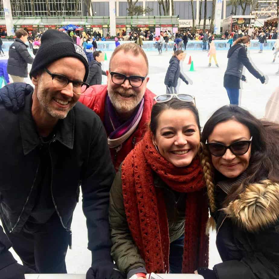 Recovery Coaching Staff at Mountainside Treatment Center Alumni Ice skating social in NYC