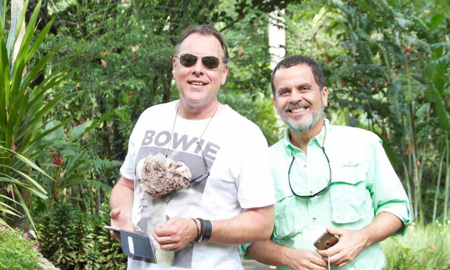 2 men smiling at Mountainside Treatment Center Alumni 2017 Costa Rica trip
