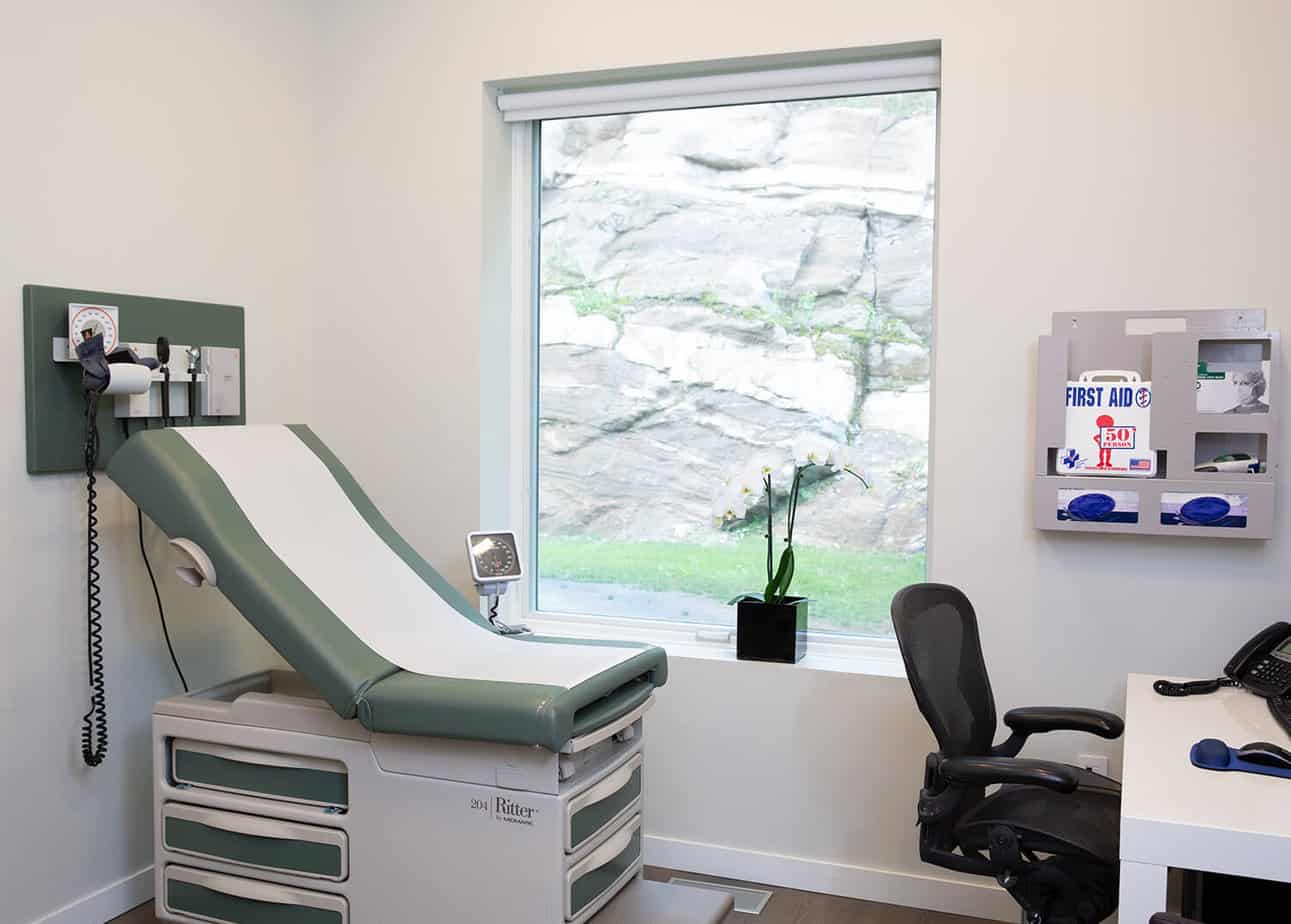 Medical Exam Room at Mountainside Treatment Center in Canaan, CT