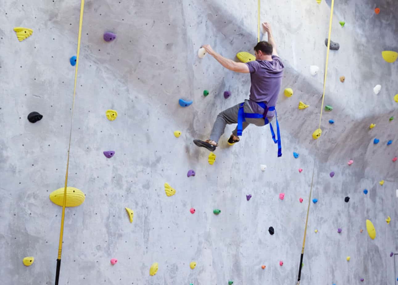 Rock Climbing Wall at Mountainside Treatment Center in Canaan, CT
