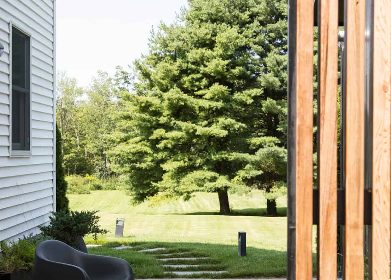 Outdoor Space at Mountainside Treatment Center Sober Living House in Canaan, CT