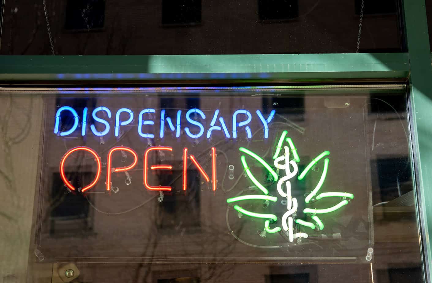 Medical marijuana dispensary sign