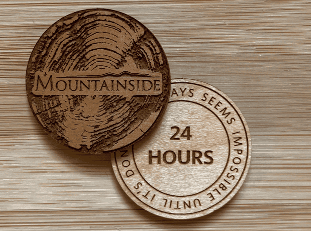 Mountainside Celebration Challenge coins